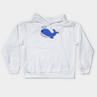 cute whale Kids Hoodie